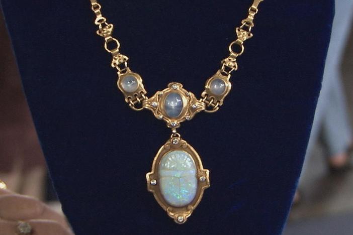 Appraisal: Arts & Crafts Sapphire & Opal Necklace, ca. 1915, from Charleston, Hour 2.