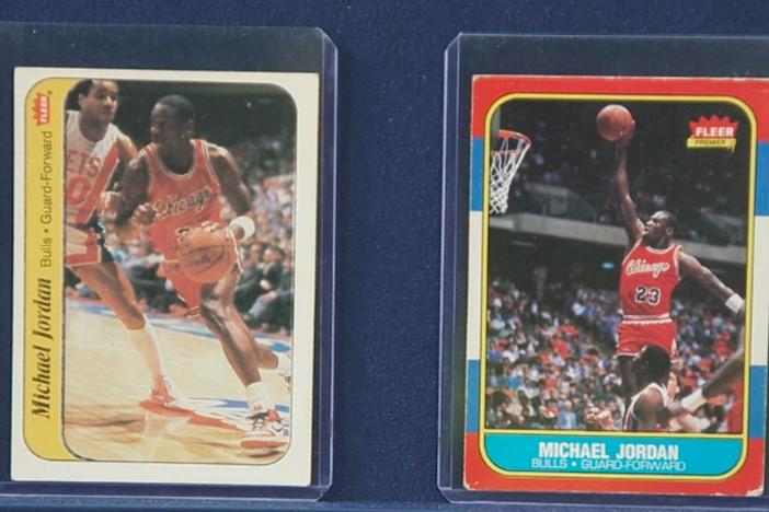 Appraisal: 1986 Fleer Michael Jordan Sticker & Rookie Card