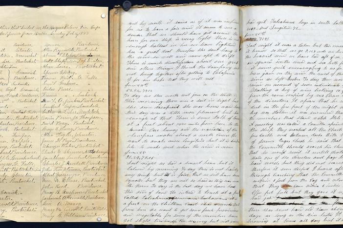 Appraisal: 1849 Gold Rush Ship's Log & Register, from Charleston, Hour 2.