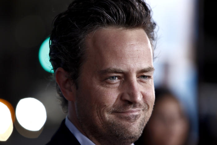 Matthew Perry died on Saturday at age 54 at his Los Angeles home, multiple outlets report. The actor is pictured in 2009 at the L.A. premiere of <em>The Invention of Lying</em>.