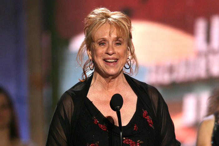Jeannie Epper accepting a Lifetime Achievement Award at the Taurus World Stunt Awards in 2007.