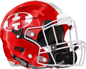 Hawkinsville Red Devils Helmet Right
