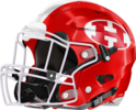 Hawkinsville Red Devils Helmet Left