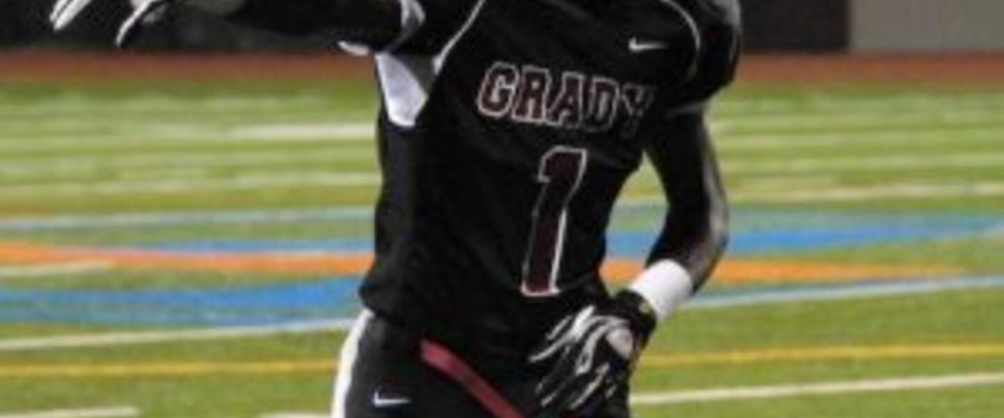 Damian Swann leads Grady against St. Pius X tonight. Photo by Jon Barash Damian Swann leads Grady against St. Pius X tonight. Photo by Jon Barash