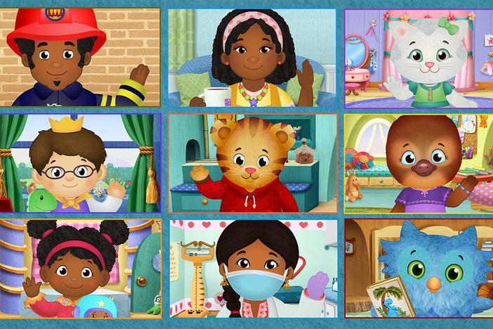 Grid of characters from the PBS KIDS show Daniel Tiger's Neighborhood 