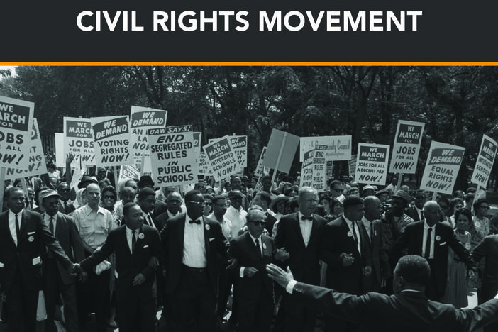 Civil Rights Movement banner