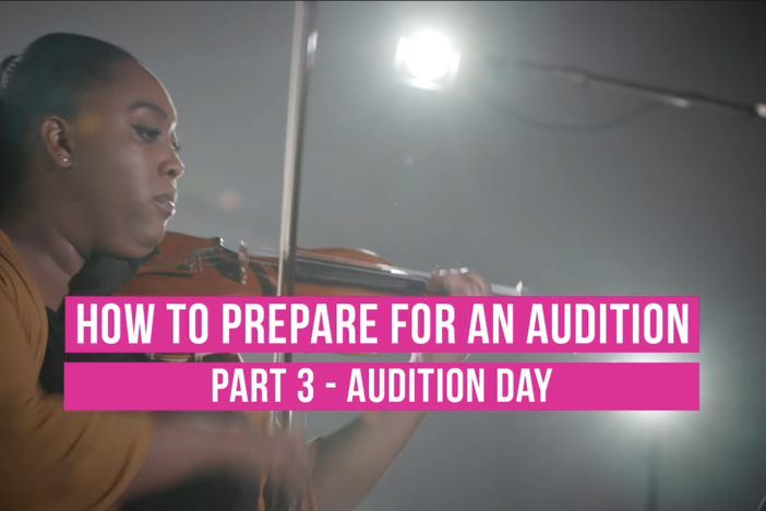 preparing for an audition