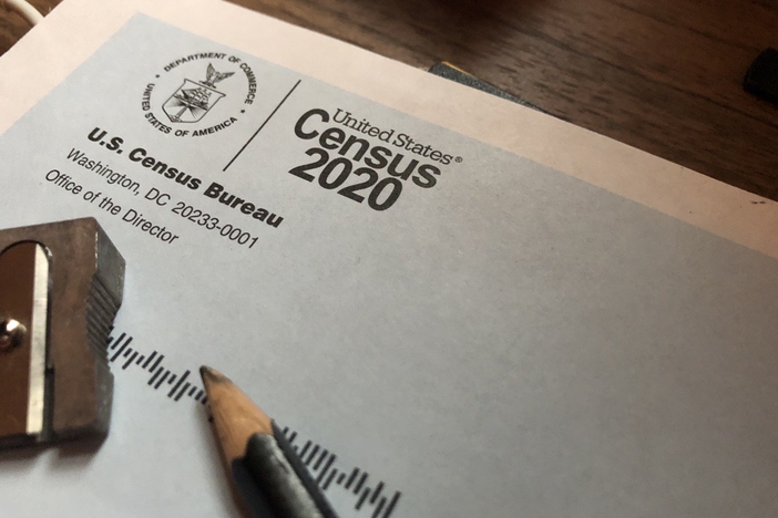 A census form sent out during the 2020 census.