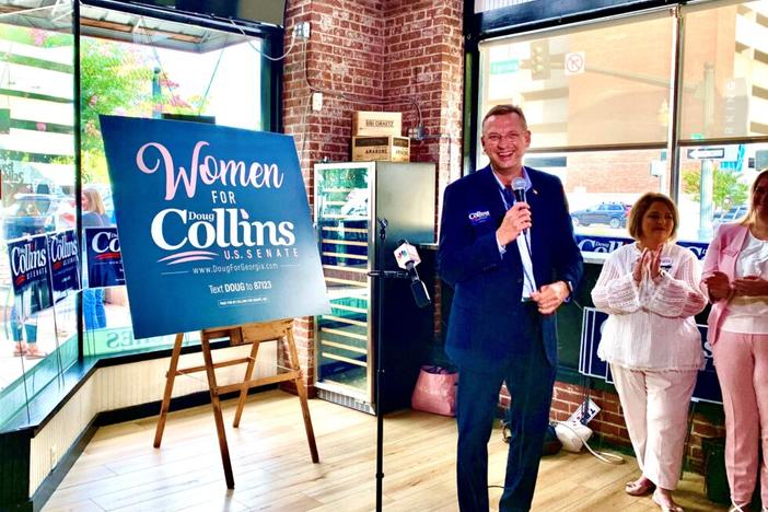 Former Rep. Doug Collins during a recent race for Senate