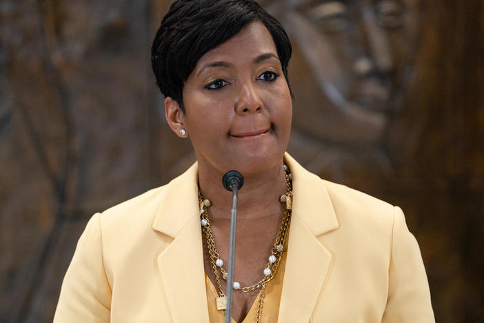 Atlanta Mayor Keisha Lance Bottoms announcing she will not seek reelection.