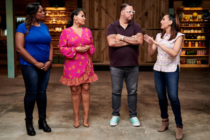 The judges and hosts of The Great American Recipe.