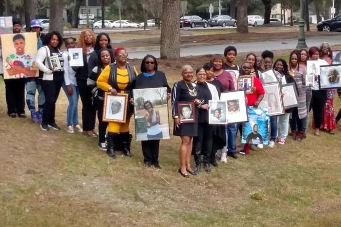 Mothers gathered to advocate for sons killed in Savannah. Courtesy of Linda Wilder Bryan
