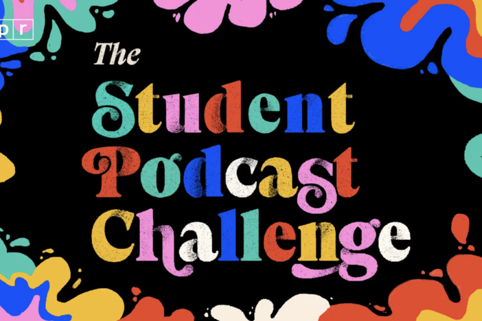 Student Podcast Challenge colorful graphic