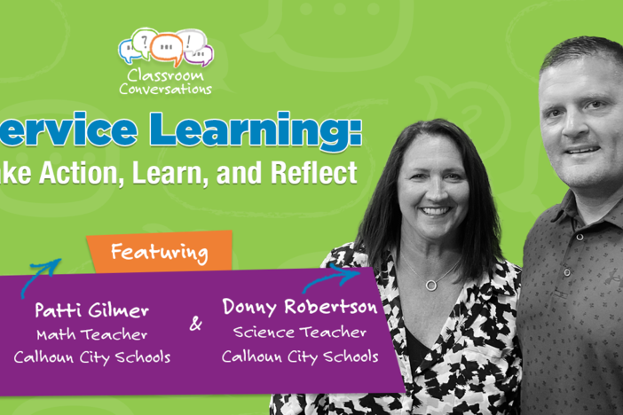 Patti Gilmer and Donny Robertson in Classroom Conversations