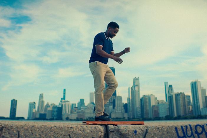 THE EXPRESS WAY WITH DULE HILL  CHICAGO Dulé Hill taps alongside the Chicago lakeshore