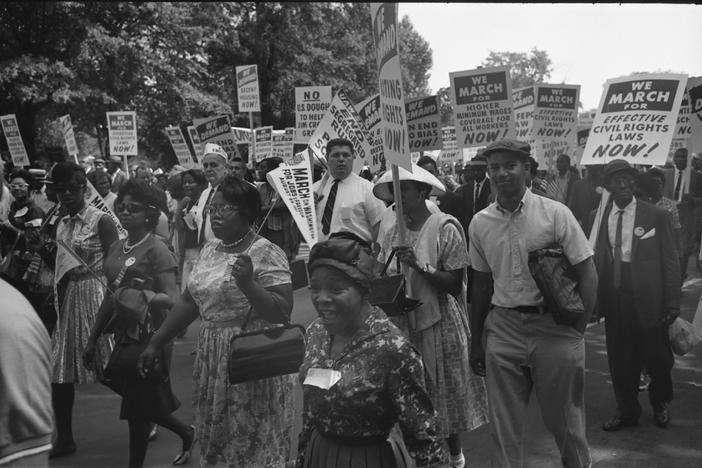 Women Walking, The March on Washington 1963 - THE MARCH. Courtesy  of NARA/Smoking Dogs Films
