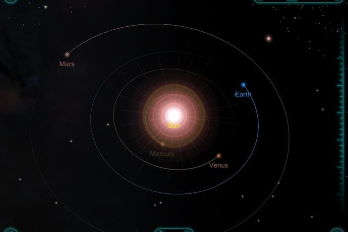 With Solar Walk 3D, you can travel through time to see how the planets revolve around the sun.