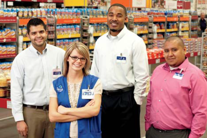 Walmart surprised 350 employees with promotions and have 160,000 more promotions yet to come in the next three months.