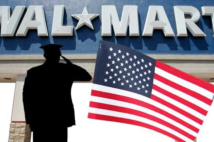 Walmart is trying to hire 100,000 veterans by 2018.