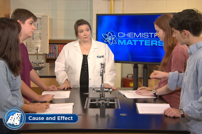 The host introduces solutions, acids and bases and their importance in chemistry. 