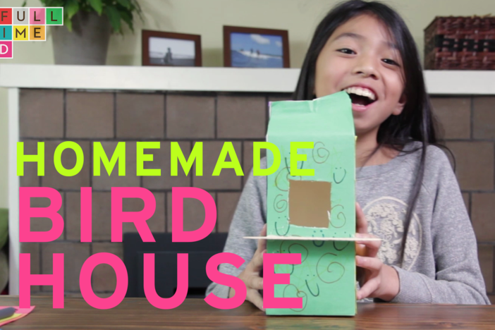 Make your own birdhouse in this simple project using all household recyclables!