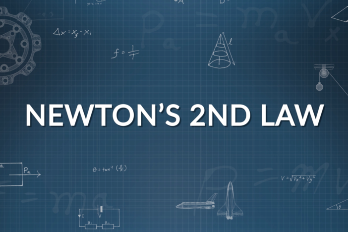 We solve for forces in one dimension and combine kinematic equations with Newton's 2nd Law