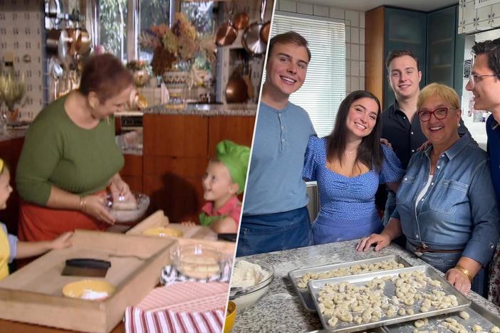 See the teacher come out in Lidia, as she makes gnocchi with her grandchildren.