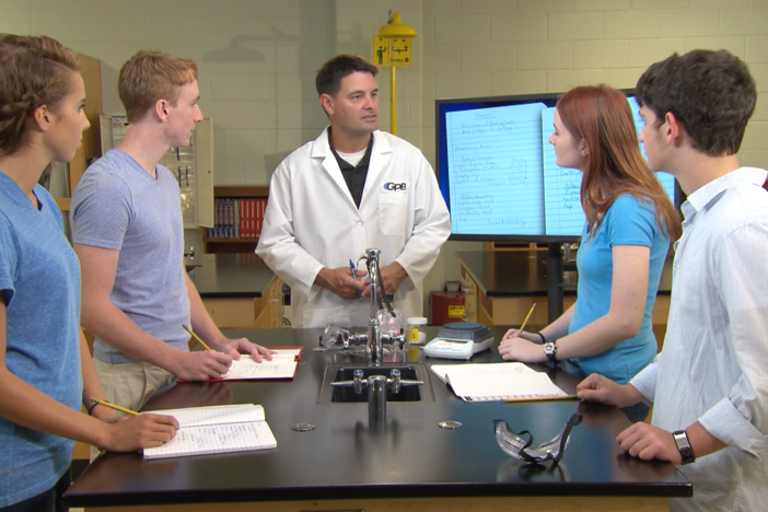 Chemical reactions are the focus of this segment. 