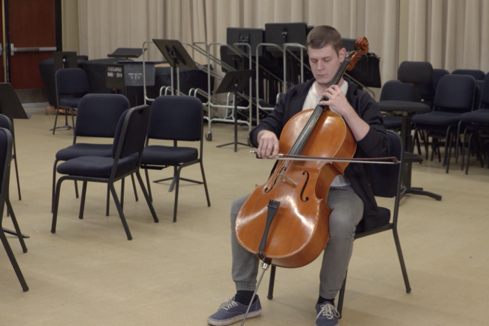 We visit a university orchestra to help us understand wave interference.