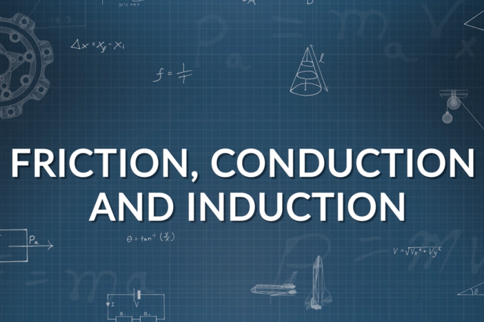 We explain and illustrate charging by friction, conduction, and induction.