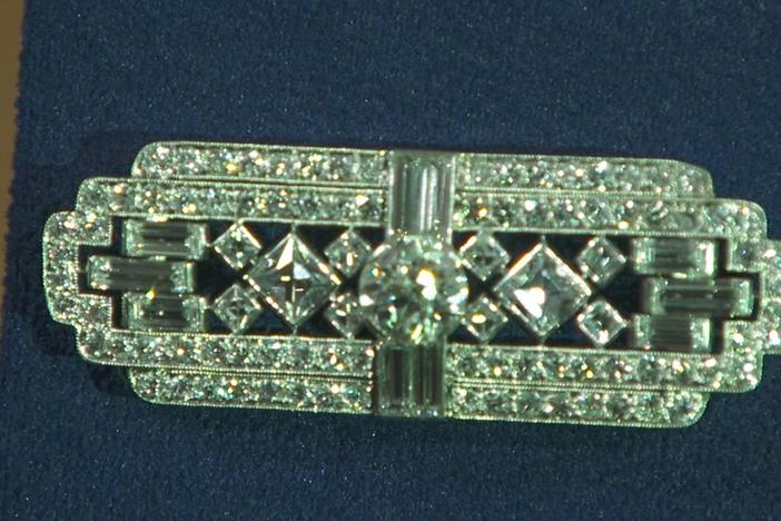 Appraisal: Tiffany & Co. Diamond & Platinum Brooch, ca. 1920