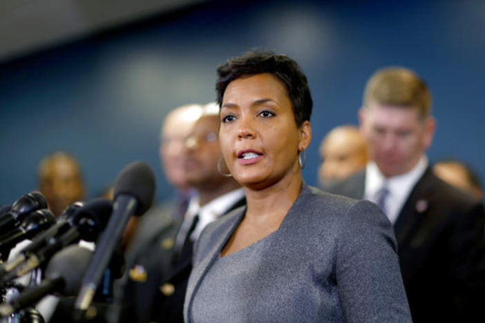 Atlanta Mayor Keisha Lance Bottoms calls the cyber attack a "hostage situation" at a March 26 press confereence. 