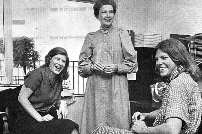 Nina Totenberg, Linda Wertheimer and Cokie Roberts, photographed around 1979, were among the prominent female voices on NPR in its early years.