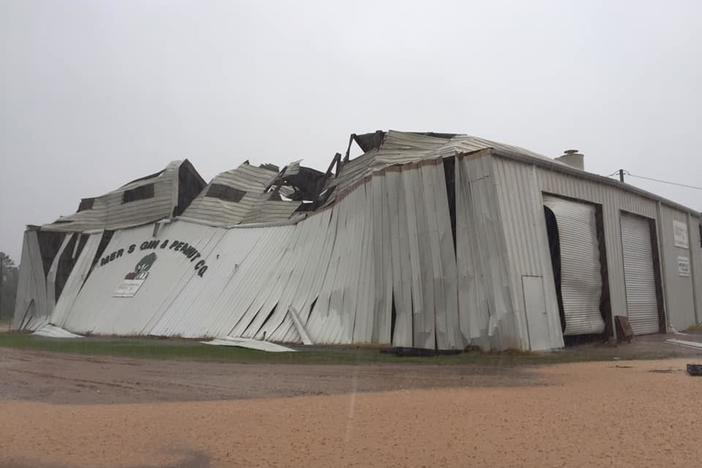 Damage to Farmers Gin and Peanut Company in Moultrie, Georgia 