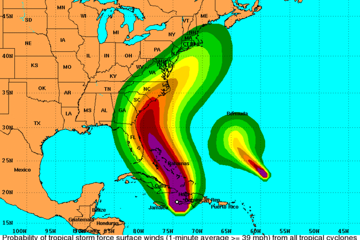 Hurricane Matthew could bring tropical storm- or hurricane-force winds to the Georgia coast late in the week.