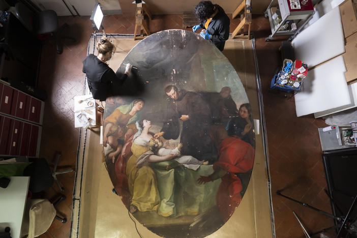 The final restoration project by the nonprofit Advancing Women Artists group features works by Violante Ferroni, an 18th century prodigy about whom little is known today.