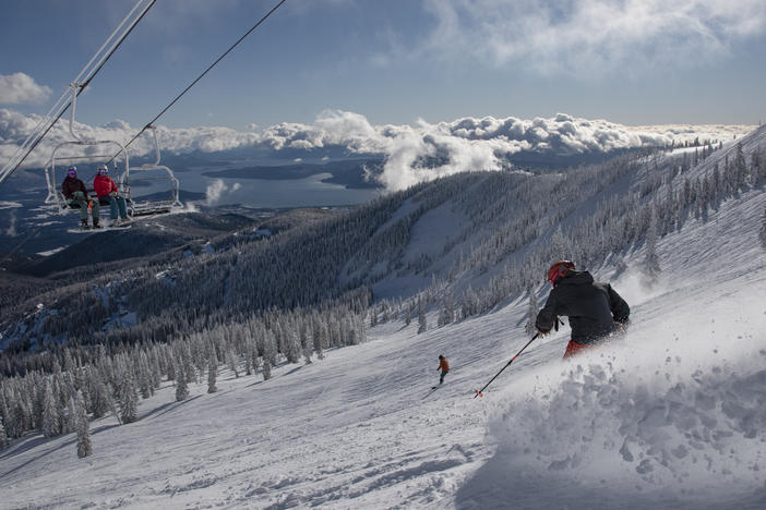 There's plenty of social distance out on the slopes, but resorts are requiring masks in lift lines and lodges and limiting lodge use. Most skiers and boarders are happy to comply but Schweitzer Mountain in Idaho had to suspend season passes for some who refused to wear masks and were verbally abusive to lift line attendants.