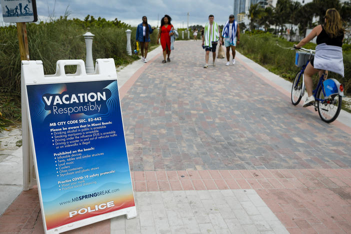 Even with some colleges canceling their midsemester breaks due to COVID-19, students from more than 200 schools are expected to visit Miami Beach during spring break, which runs until mid-April.