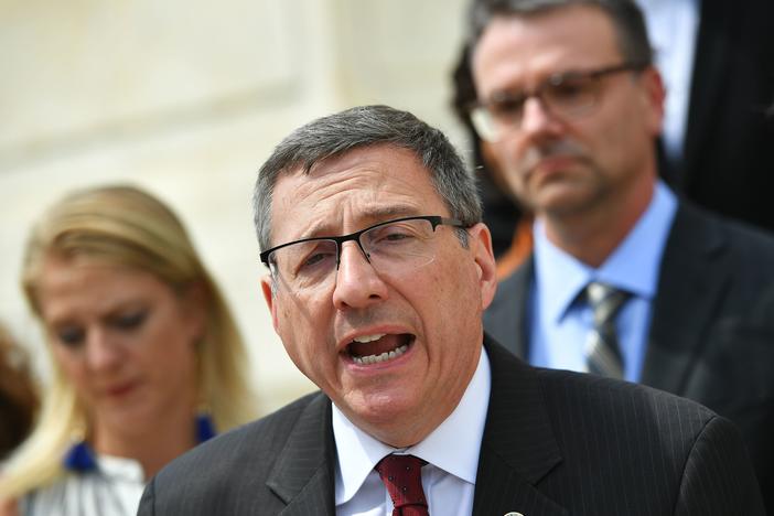 Rev. Rob Schenck speaks during press conference in front of the Russell Senate Office Building in Washington, D.C., on April 17, 2019. Schenck testified in front of the House Judiciary Committee Dec. 8, 2022 saying that he knew of a leak out of the U.S. Supreme Court in 2014.
