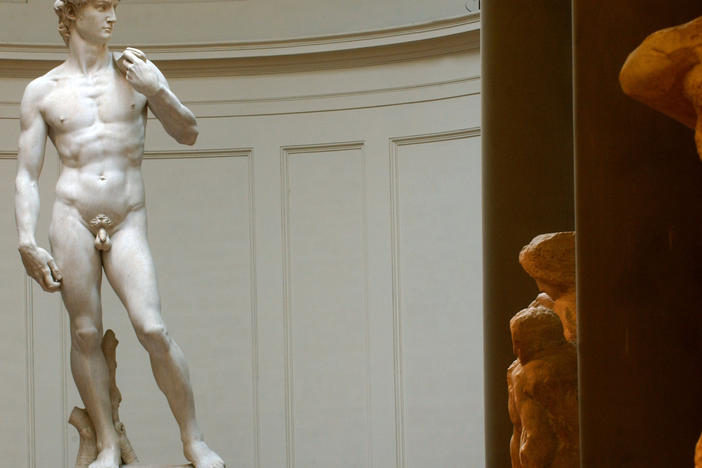 One parent complained about the nudity in the Renaissance sculpture, comparing it to pornographic material.
