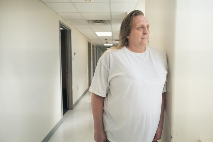 Christina Lusk, a transgender woman and inmate at Minnesota Correctional Facility-Moose Lake, poses for a portrait on Sept. 7, 2022. Lusk and the Minnesota Department of Corrections have settled her lawsuit, and she is set to move to a women's prison.