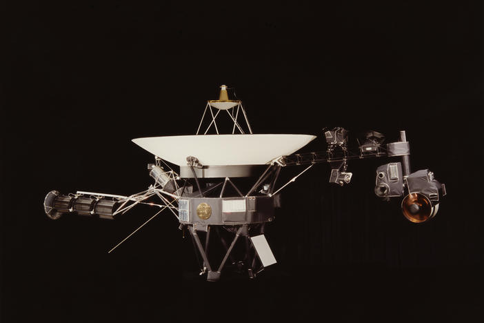 A NASA image of one of the twin Voyager space probes. The Jet Propulsion Laboratory lost contact with Voyager 2 on July 21 after mistakenly pointing its antenna 2 degrees away from Earth. On Friday, contact was fully restored.