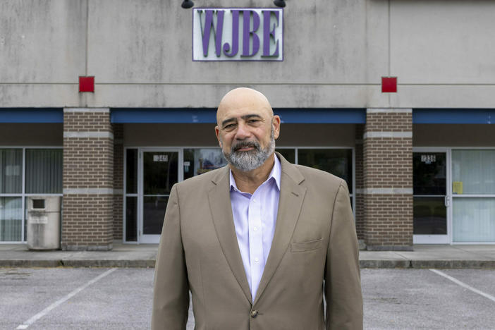 Joe Armstrong, the owner of WJBE, is shown outside the station. A Federal Communications Commission judge rejected an effort by the agency to strip the license of WJBE 99.7 FM/1040 AM — whose call letters pay tribute to the original WJBE's owner, the Godfather of Soul, James Brown — Knoxville's only Black-owned radio station.