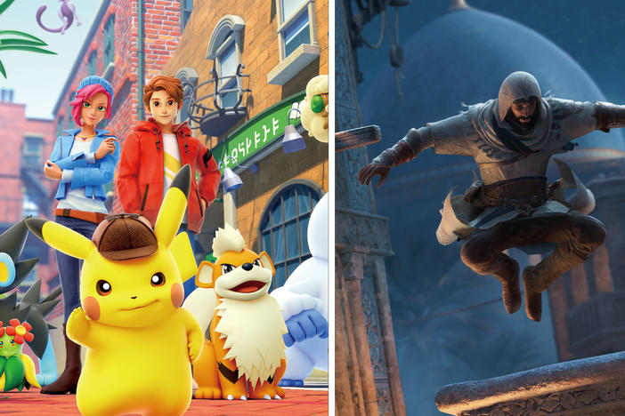 Detective Pikachu Returns, a kid-friendly mystery game from Nintendo, releases the same week as Ubisoft's Assassin's Creed Mirage.