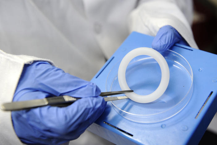 This is the vaginal ring that releases the antiretroviral drug dapivirine to ward off HIV infection. The ring is now going into wider distribution in sub-Saharan Africa, where girls and young women age 15 to 24 accounted for more than 77% of new HIV infections in 2022, according to UNAIDS.