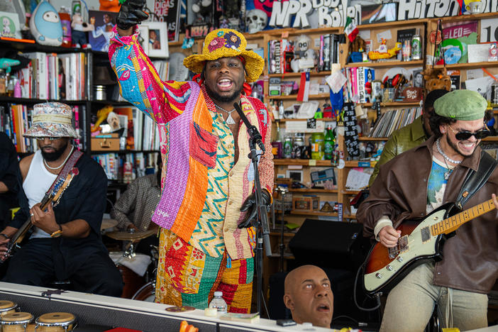 BLK ODYSSY performs at Tiny Desk concert.