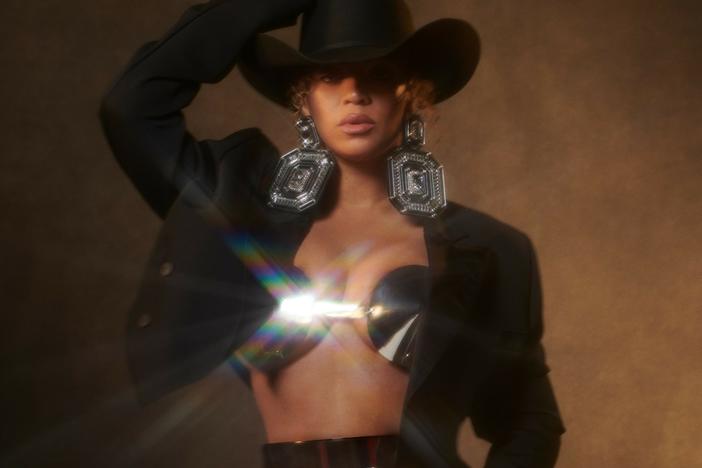 The cover photo from "Texas Hold 'Em," one of two new country singles by Beyoncé that debuted during Super Bowl LVIII.