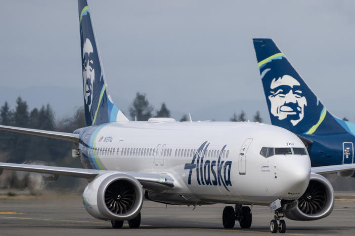 An Alaska Airlines Boeing 737 Max 9 taxis at Seattle-Tacoma International Airport on March 25 in Seattle. Planes sometimes make emergency landings, but it's rare that anyone is seriously hurt.