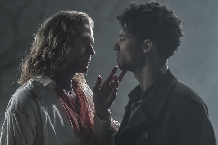 Sam Reid and Jacob Anderson in the second season of AMC's <em>Interview With the Vampire.</em>
