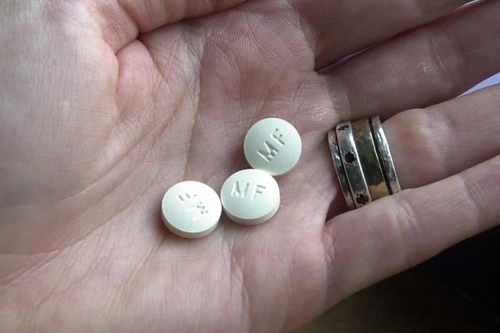 Three RU-486 Mifeprex abortion pills. Photo by Bill Grenblatt/Liaison/Getty Images